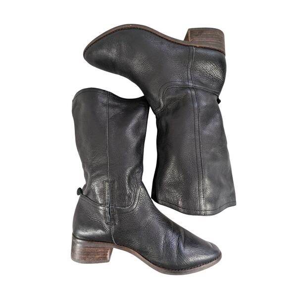 LUCKY BRAND! "LAERYS" BLACK GENUINE LEATHER WESTERN POINTY TOE BOOTS! SZ 8.5M - Picture 7 of 13